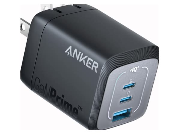 Our pick: Anker Prime 67W GaN Wall Charger (3 Ports)